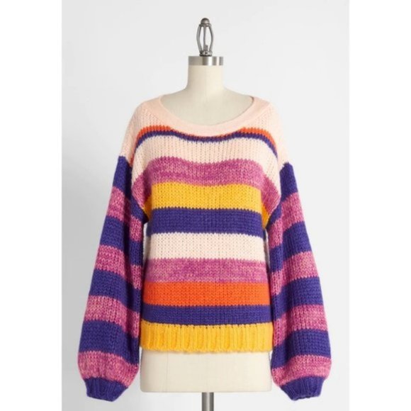 Modcloth Sweaters - ModCloth Rain at Sunset Knit Sweater